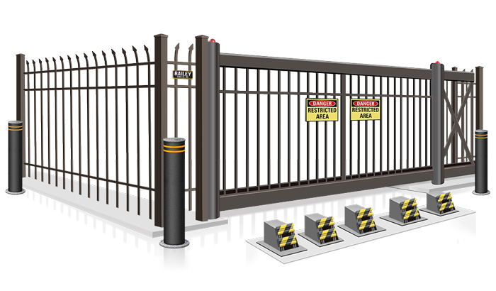 Commercial high security vehicle entry gate installation company for the Hayward California area.